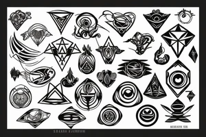 Alien symbology tattoo idea