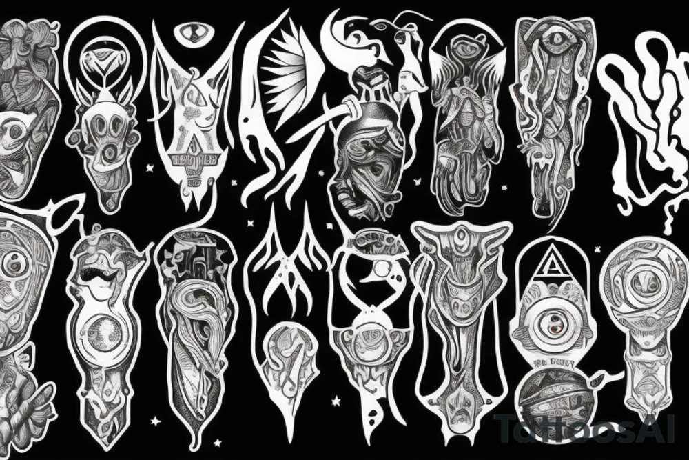 Alien symbology tattoo idea