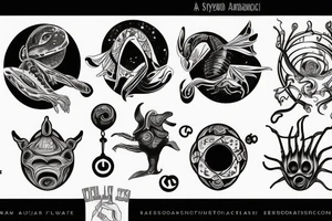 Alien symbology tattoo idea