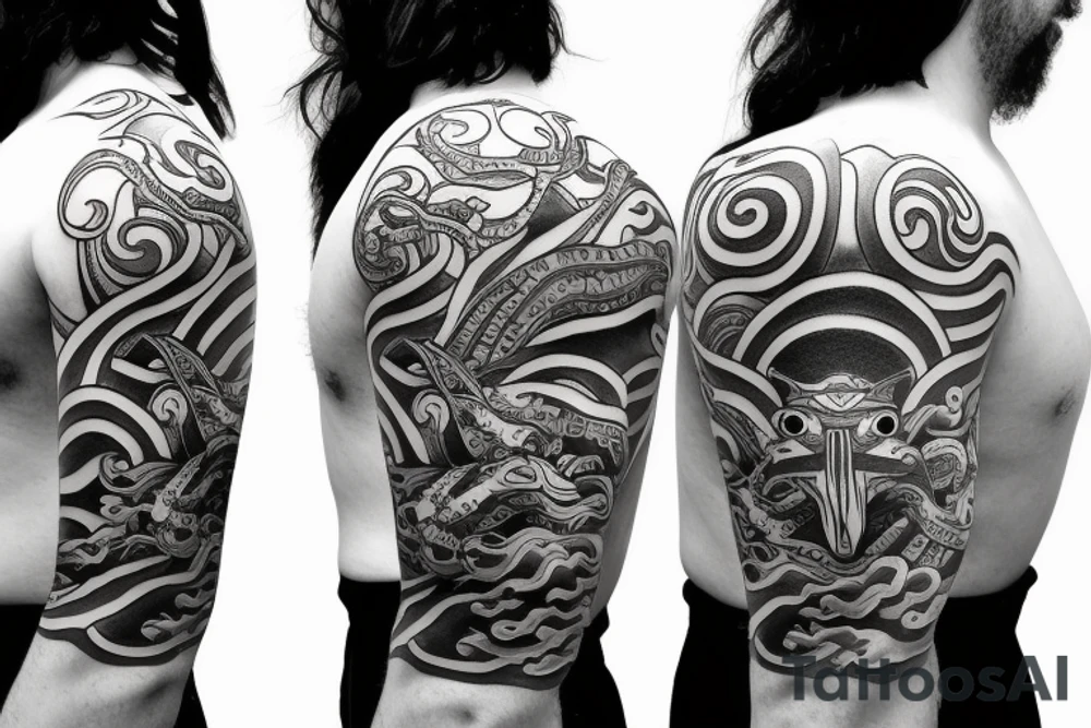 Samurai frog tattoo idea