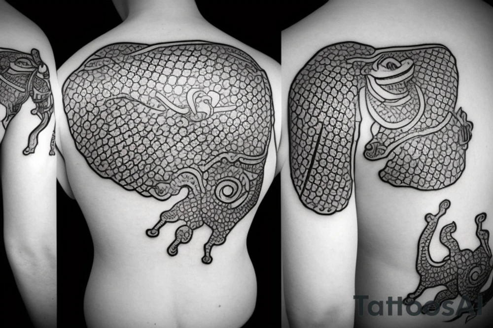 Samurai frog tattoo idea