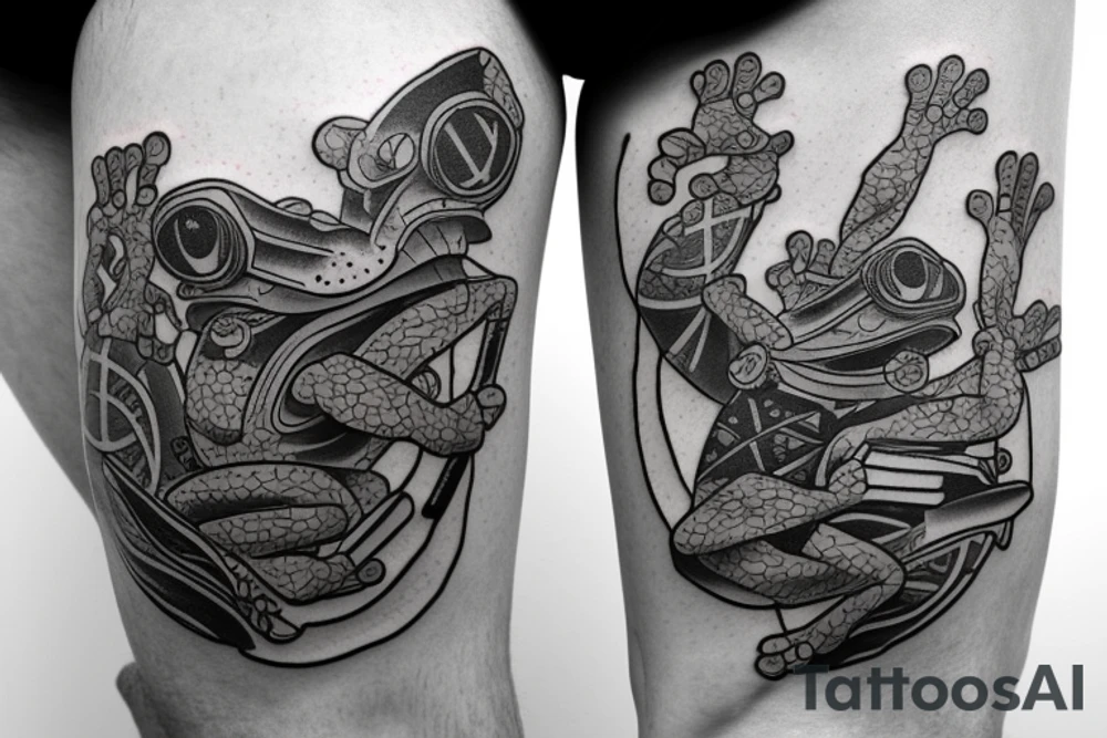 Frog samurai tattoo idea