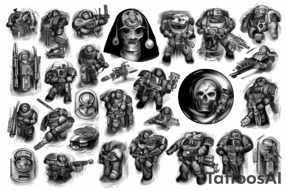 Space marine tattoo idea