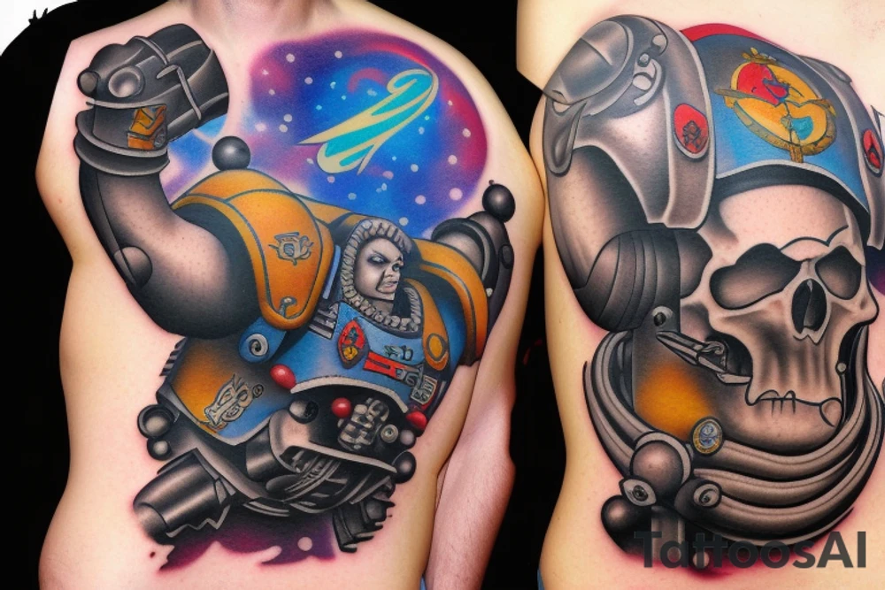 Space marine tattoo idea