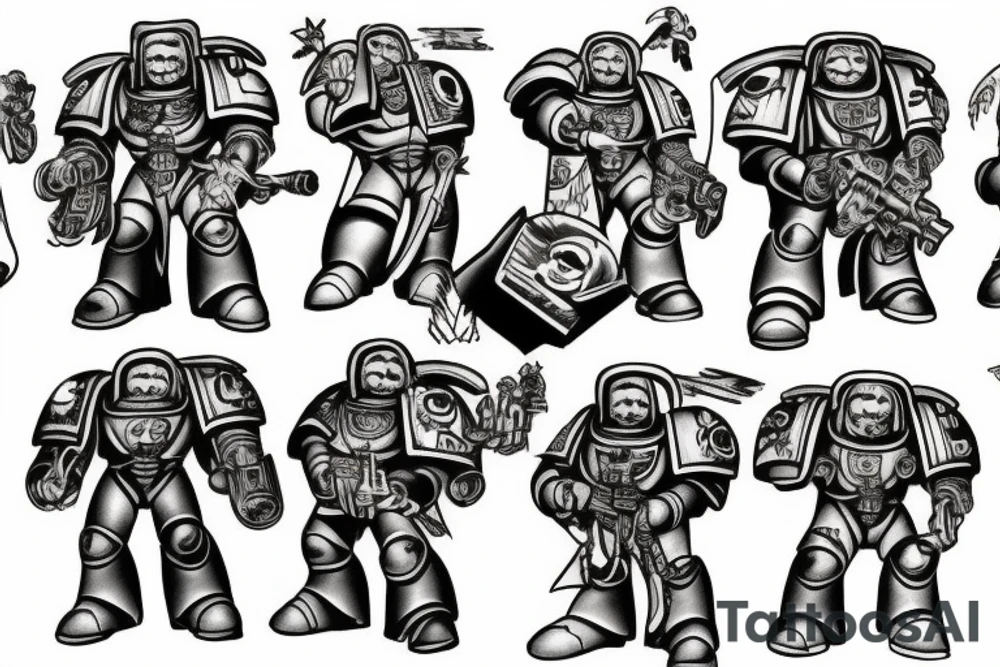 Warhammer space marine tattoo idea