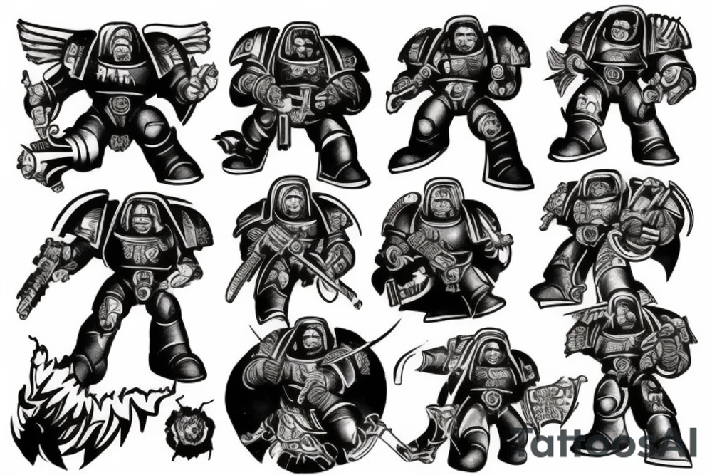 Warhammer space marine tattoo idea