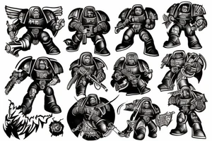 Warhammer space marine tattoo idea