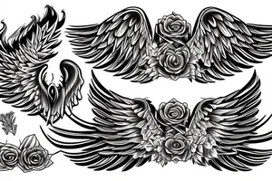 Angel wings tattoo idea