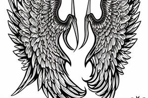 Angel wings tattoo idea