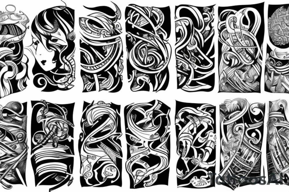 Abstraction tattoo idea