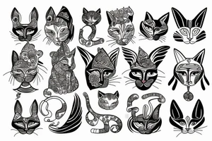 Cat sphinx tattoo idea