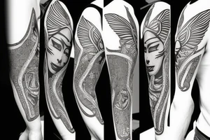 Cat sphinx tattoo idea