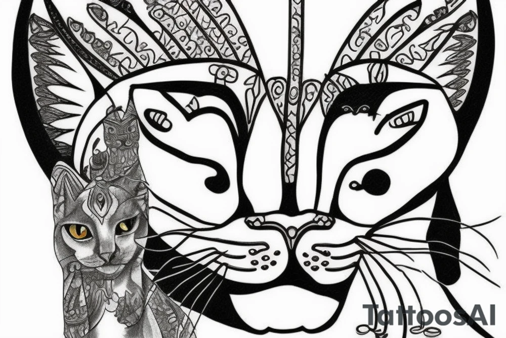 Cat sphinx tattoo idea