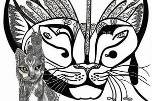 Cat sphinx tattoo idea