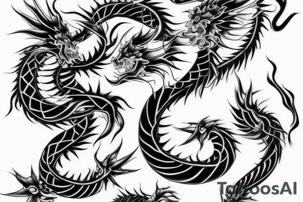 Japanese dragon tattoo idea