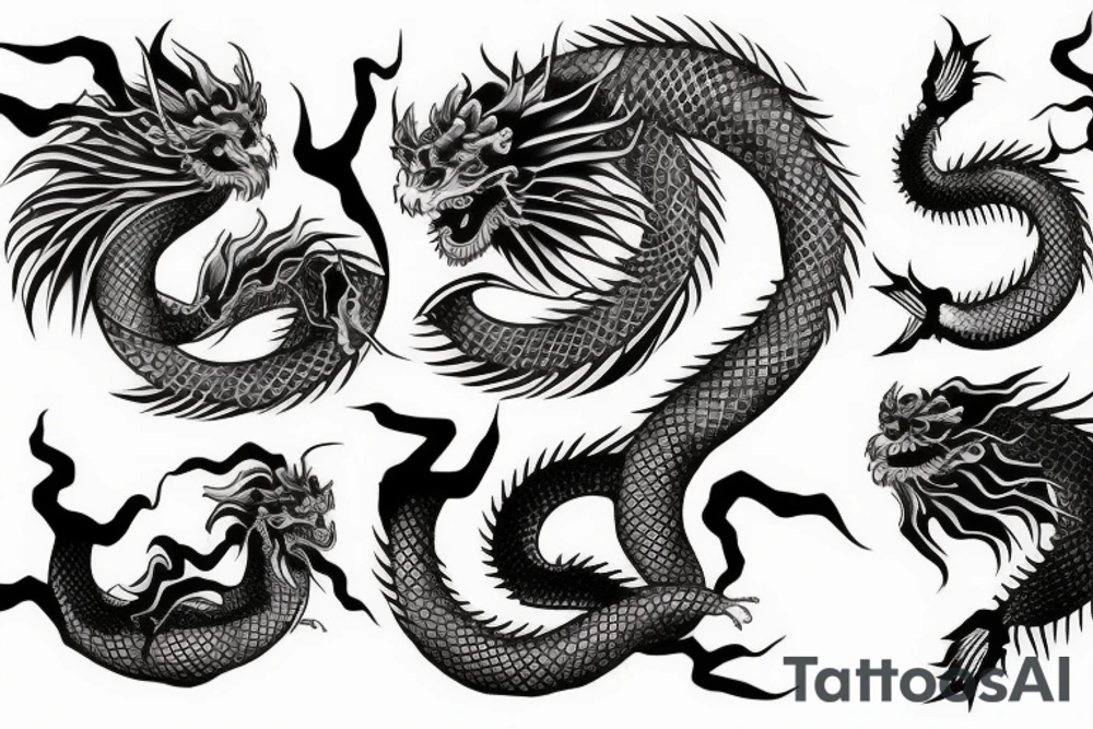 Japanese dragon tattoo idea