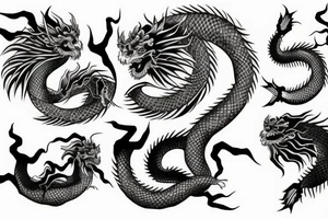 Japanese dragon tattoo idea