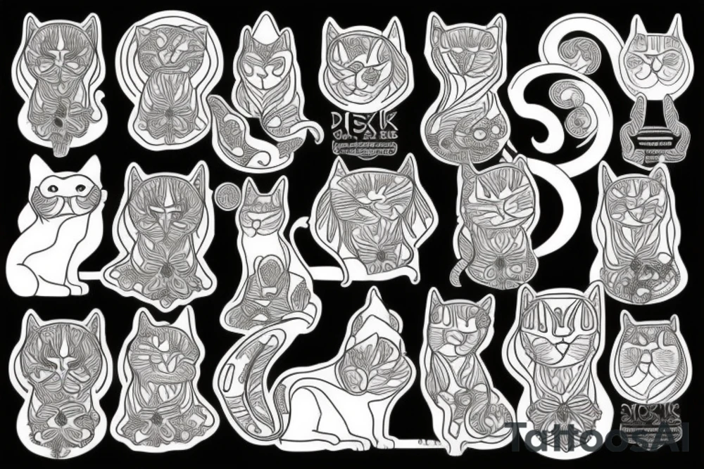Cat sphinx tattoo idea