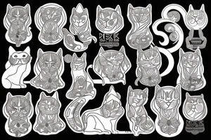 Cat sphinx tattoo idea