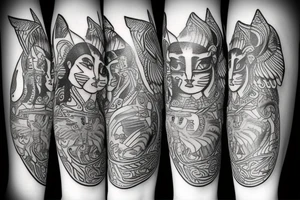 Cat sphinx tattoo idea