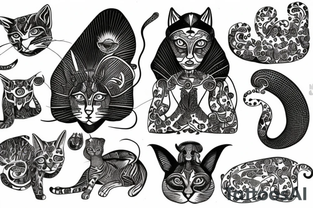 Cat sphinx tattoo idea