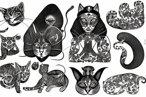Cat sphinx tattoo idea