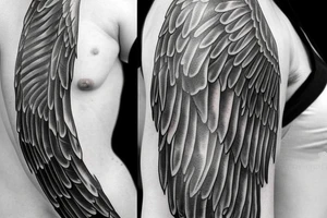 Angel wings tattoo idea