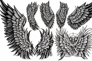 Angel wings tattoo idea
