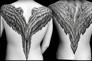 Angel wings
On back tattoo idea