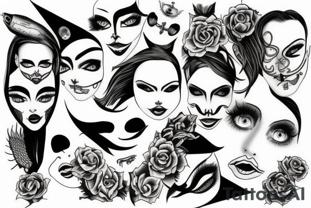 Face tattoo idea