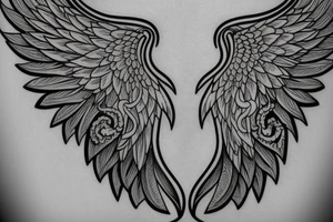 Angel wings
On back tattoo idea