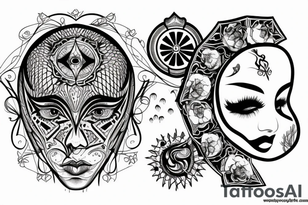 Face tattoo idea