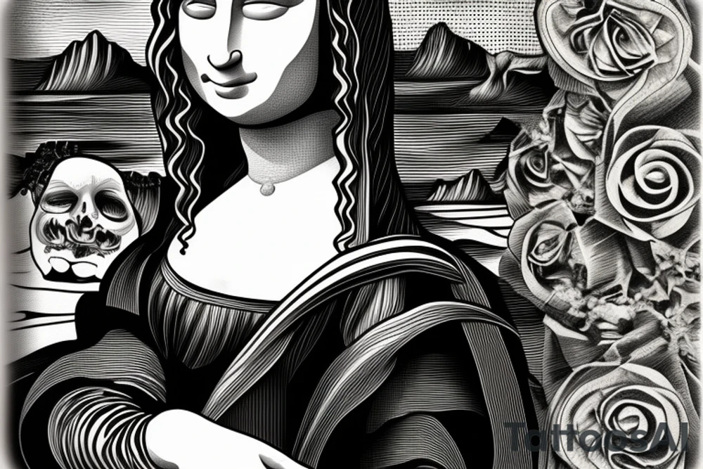 Mona Lisa tattoo idea