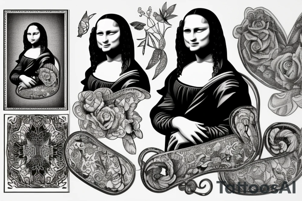 Mona Lisa tattoo idea