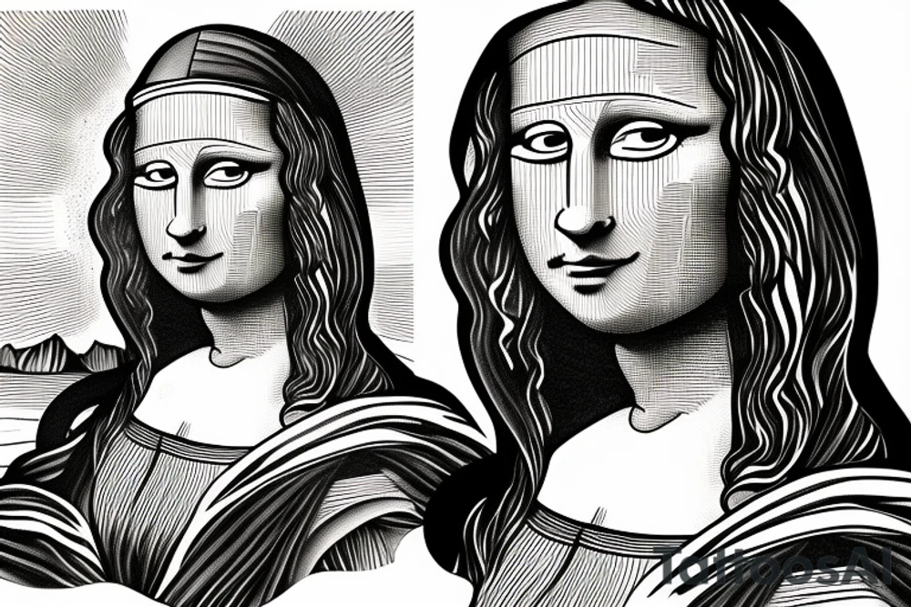 Mona Lisa tattoo idea