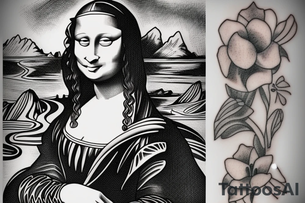 Mona Lisa tattoo idea
