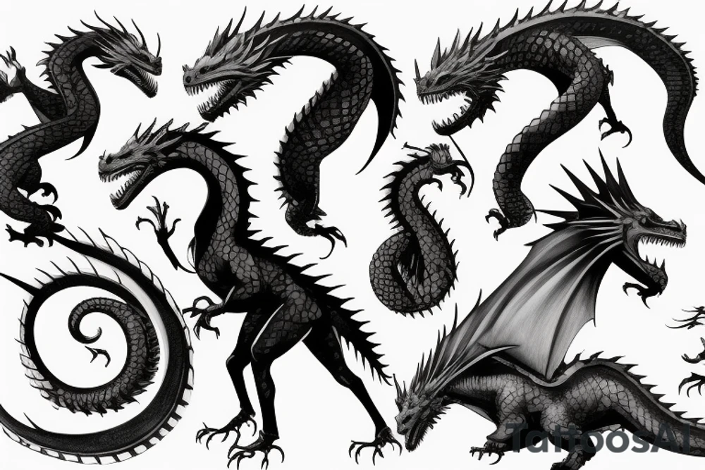 game of thrones dragon tattoo idea