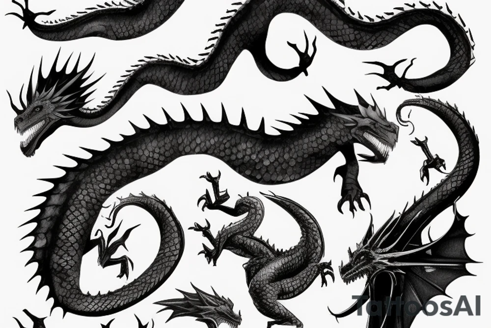 game of thrones dragon tattoo idea