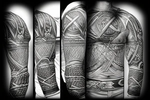 viking warrior tattoo idea