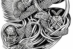 viking warrior
falcon tattoo idea