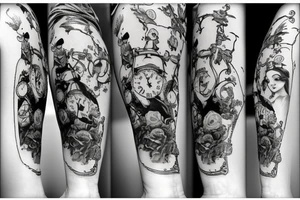 Alice in wonderland tattoo idea