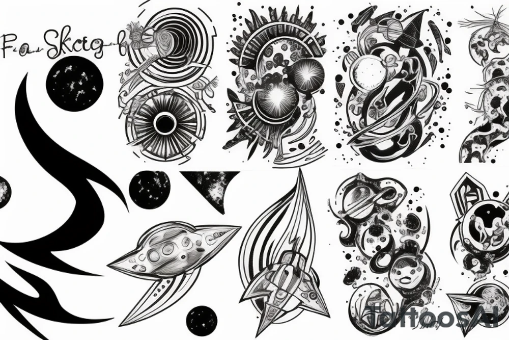 space tattoo idea