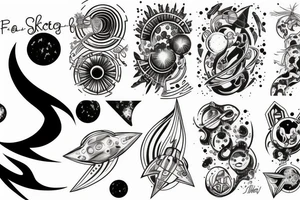 space tattoo idea