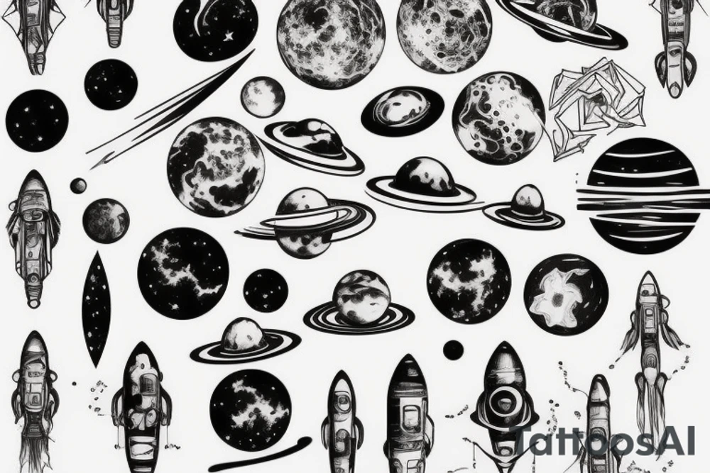 space tattoo idea