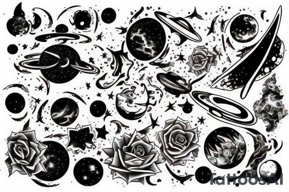 space tattoo idea