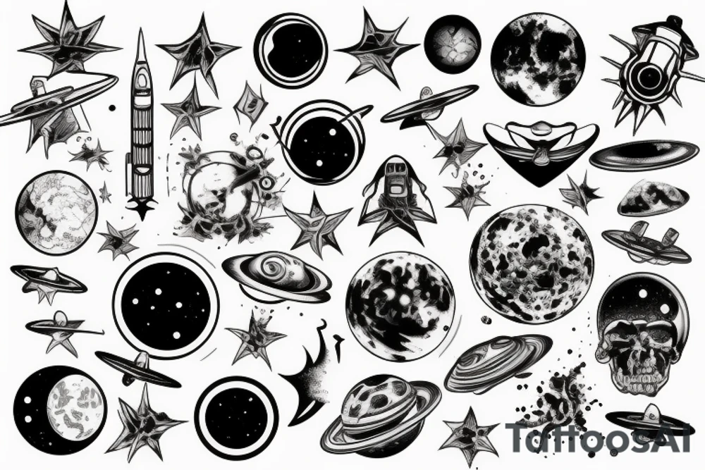 space tattoo idea