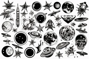 space tattoo idea
