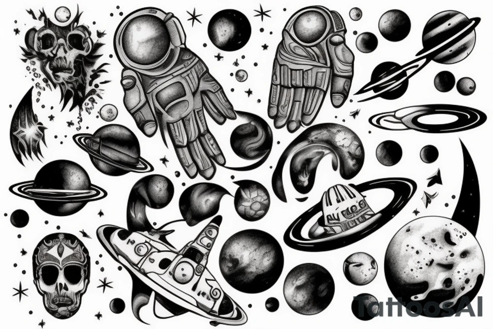space tattoo idea