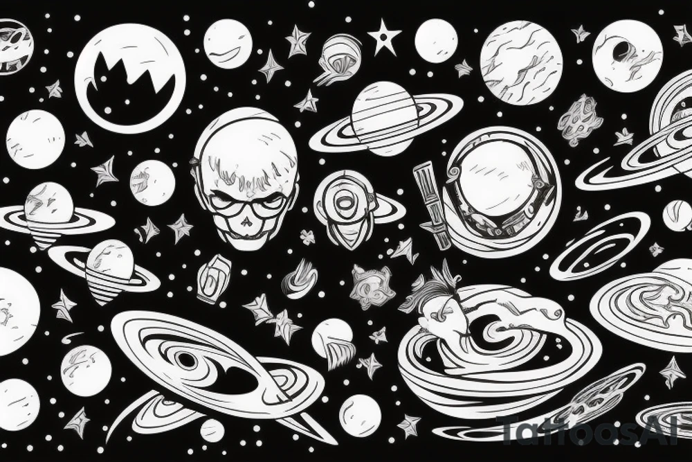 space tattoo idea