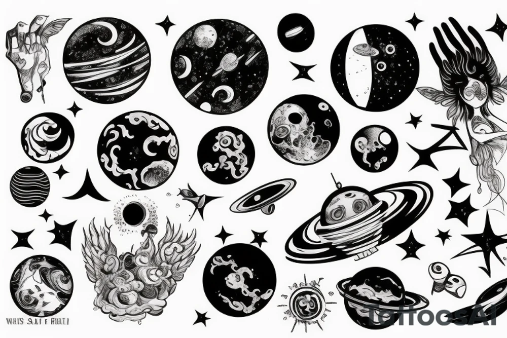 space tattoo idea